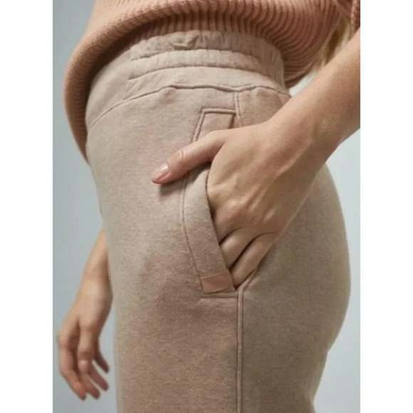 NWOT Lunya Restore Double Faced Pant in Otium Tan Heather-sz Large - Picture 3 of 12